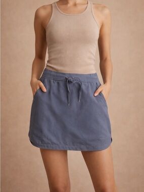 Slazenger Slate Blue Drawstring Mini Skirt